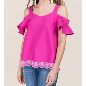 Francesca’s Collection Cold shoulder blouse